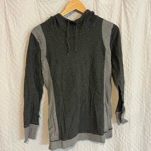 Eddie Bauer long striped sweatshirts hoodie size large